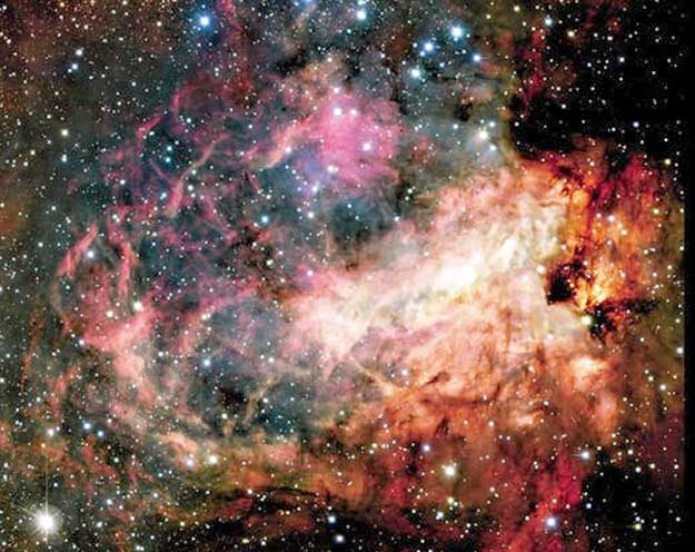 いて座の散光星雲M17(オメガ星雲)<