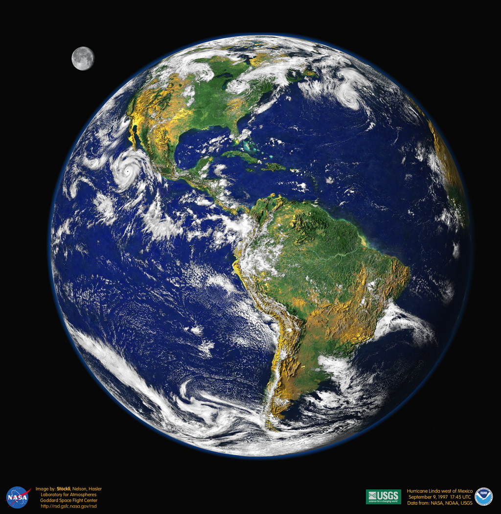 APOD: 2003 April 26 - Big Blue Marble Earth 