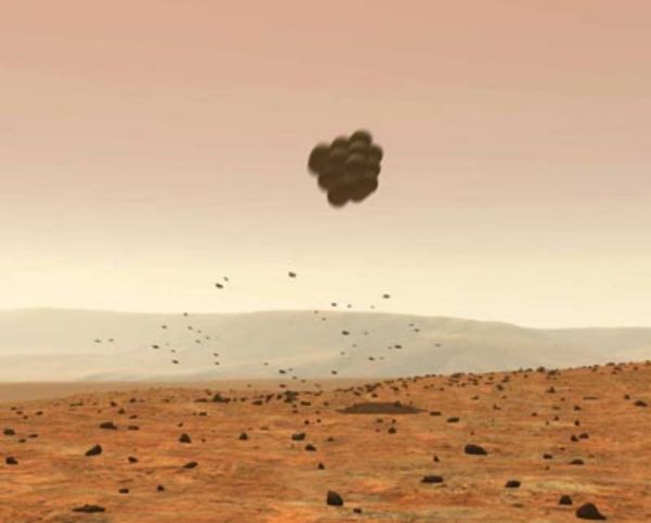 pictures of mars rover. Rover Bounces Down on Mars