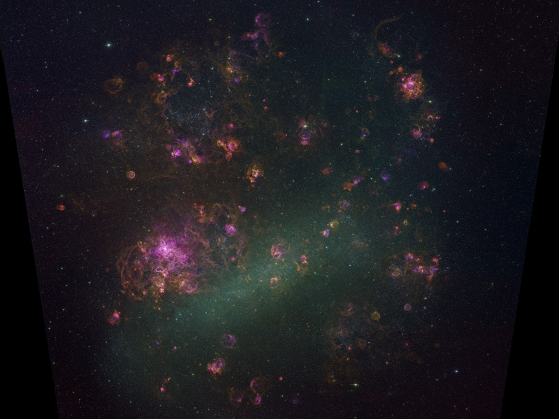 Supernova remnants and other nebulae in the Large Magellanic Cloud