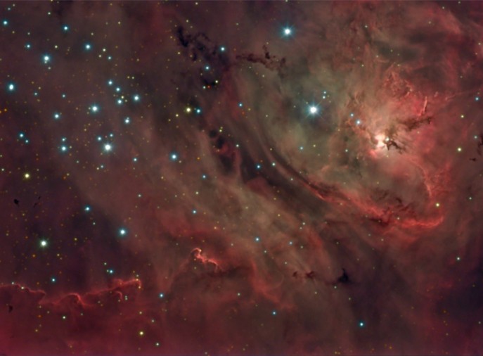 いて座の散光星雲M8