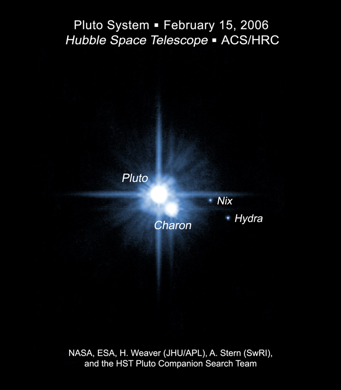 HST所拍攝知名王星與衛星夏隆