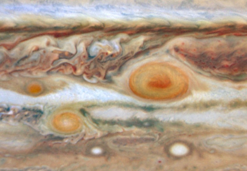 Jupiter's Three Red Spots