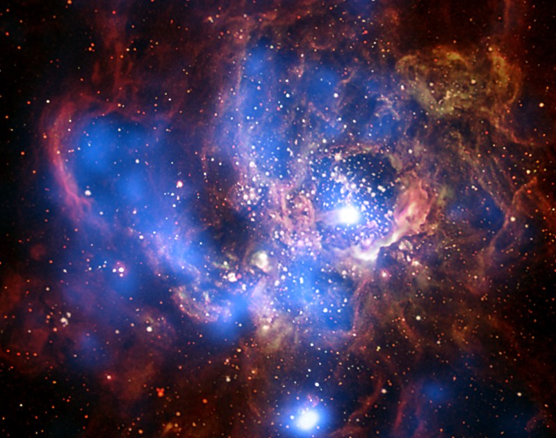 さんかく座の散光星雲NGC604