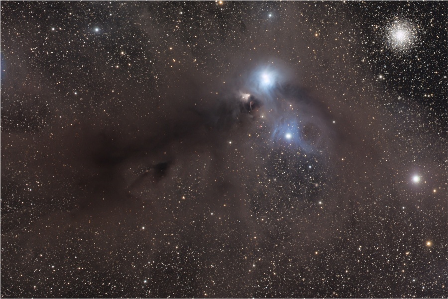 みなみのかんむり座の散光星雲NGC6726 / 6727 / 6729