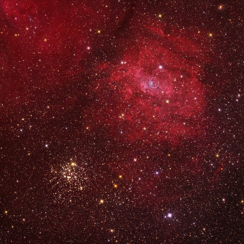カシオペヤ座の散開星団M52