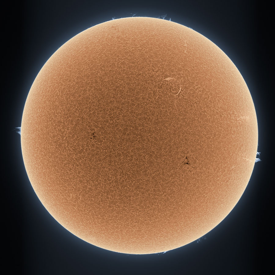 Orange Sun Simmering (credit - A. Friedman - NASA APOD)