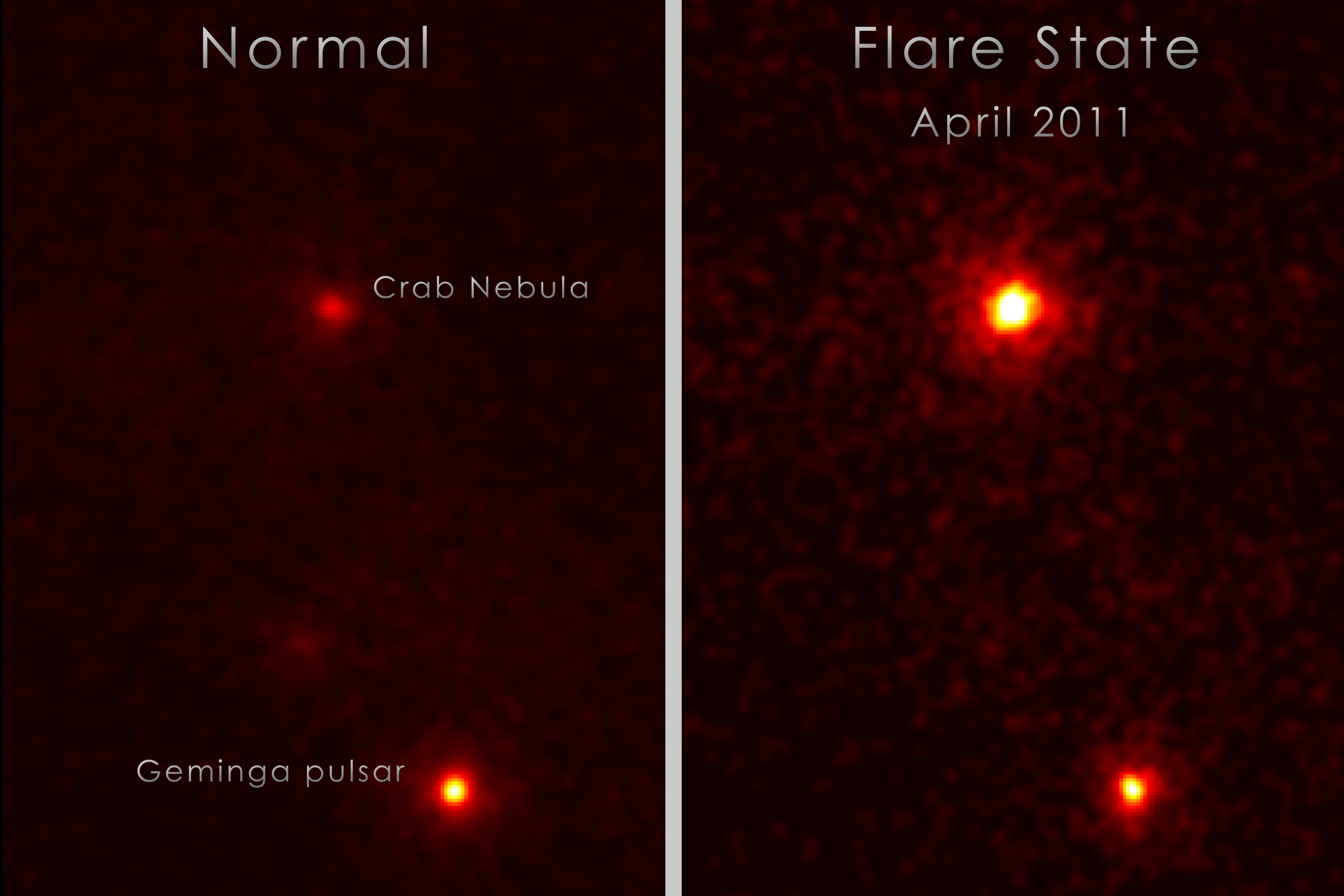 An Unexpected Flare from the Crab Nebula (NASA's Atronomy Picture of the Day - May 23, 2011)
