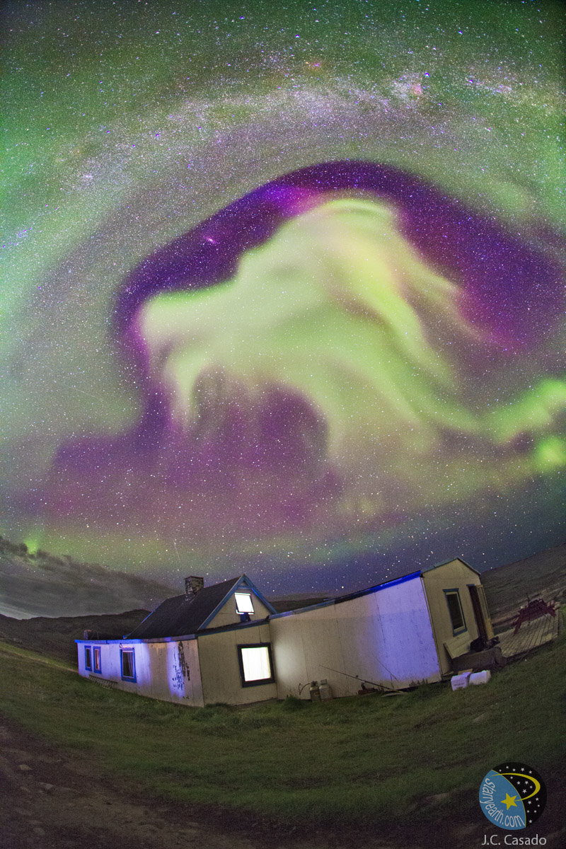 Goat Aurora Di Atas Greenland