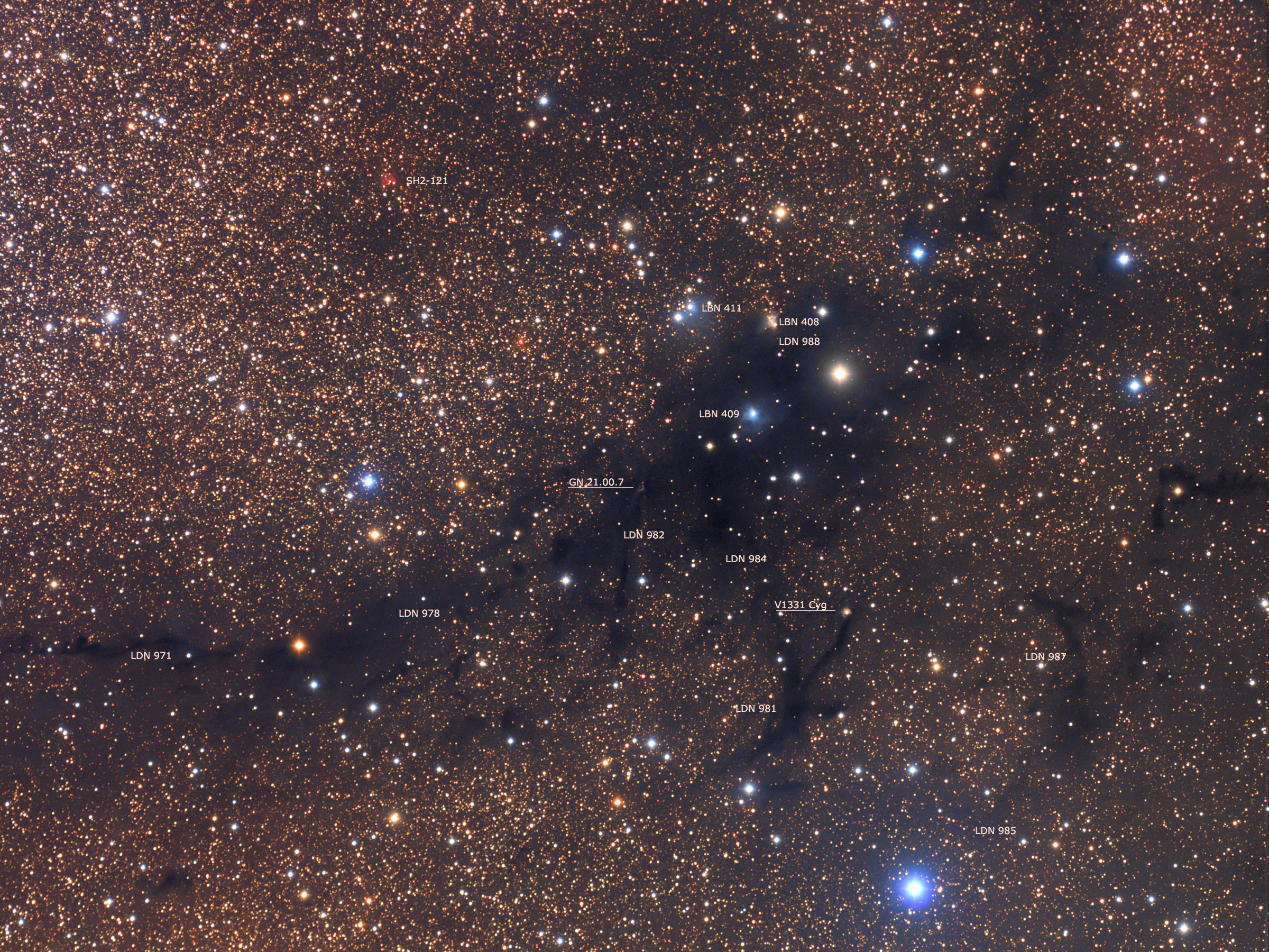 Apod 2014 November 20 Ldn 988 Dark Nebula In Cygnus 