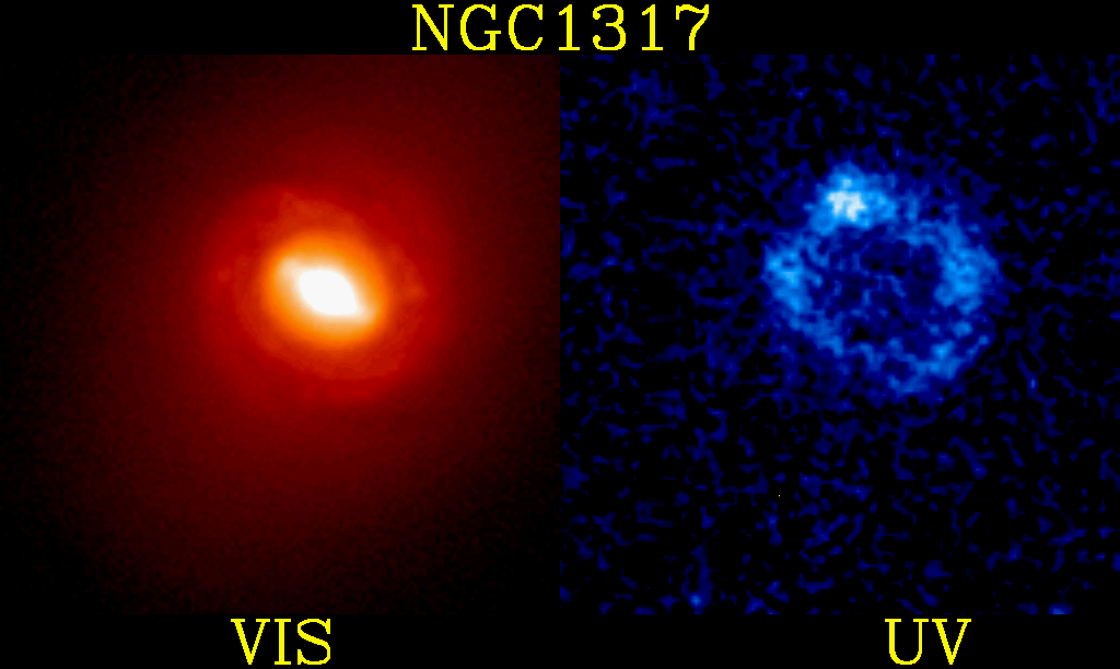  APOD: December 11, 1996 - Starburst Ring in Galaxy NGC 1317