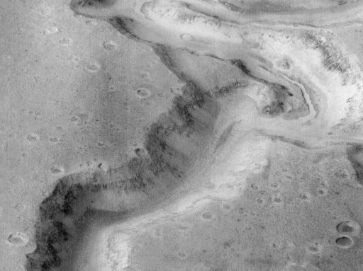 Ancient riverbed on Mars