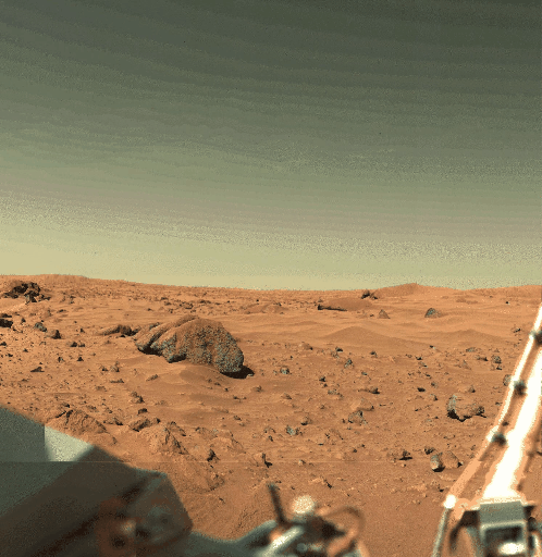 APOD: February 7, 1996 - If You Could Stand on Mars
