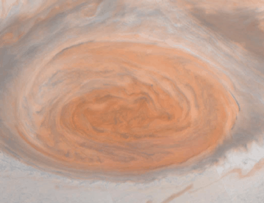 in on Jupiter's Red Spot