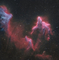 These brightly outlined flowing shapes look ghostly on a cosmic scale.