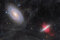 In the upper left corner, surrounded by blue arms and 