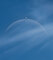 There was something behind the clouds. 