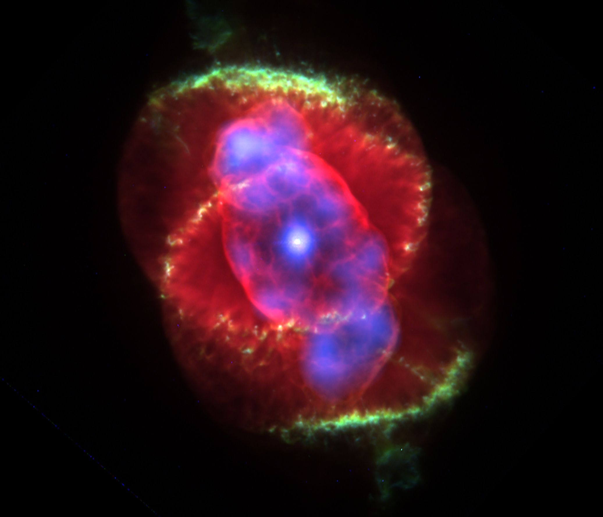 Cat's Eye planetary nebula, image by Prof. You-Hua Chu