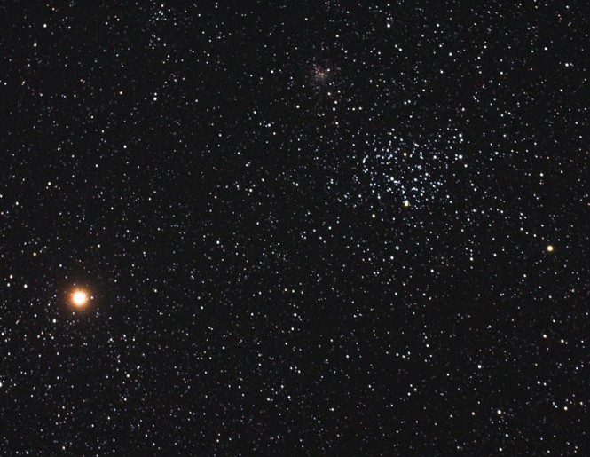 APOD 2006 April 19 Mars And The Star Clusters