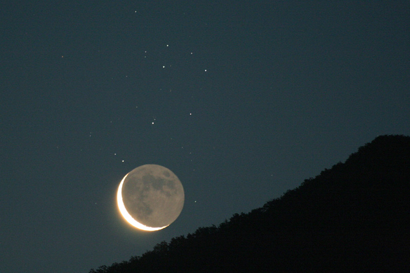 nasa photos moon stars