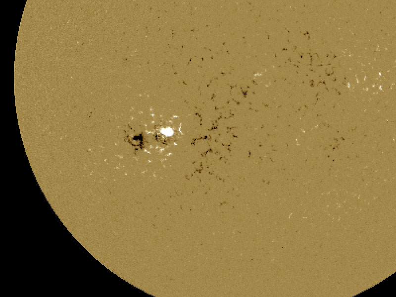 at the end of the sun spot cycle