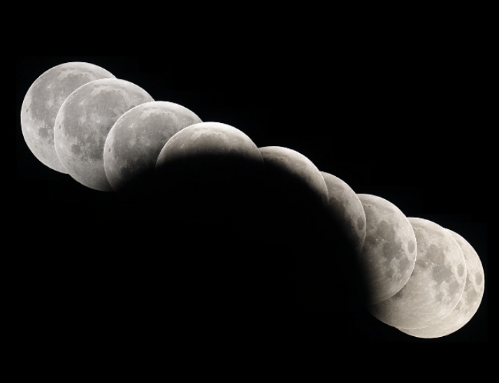Image of a lunar eclipse