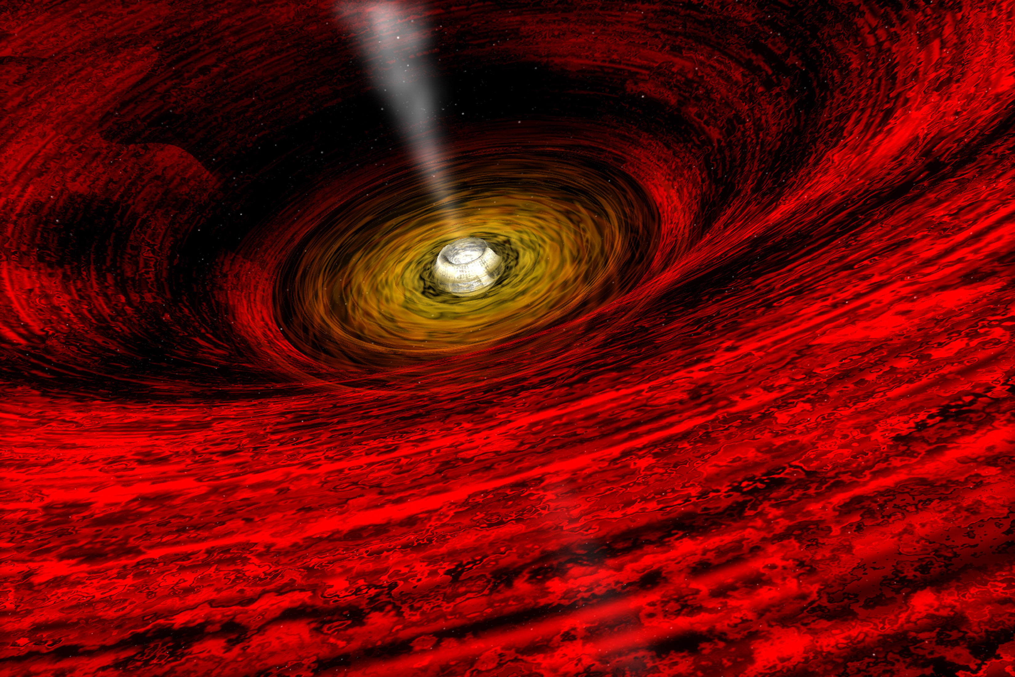 APOD: 2009 April 19 - The View Near a Black Hole