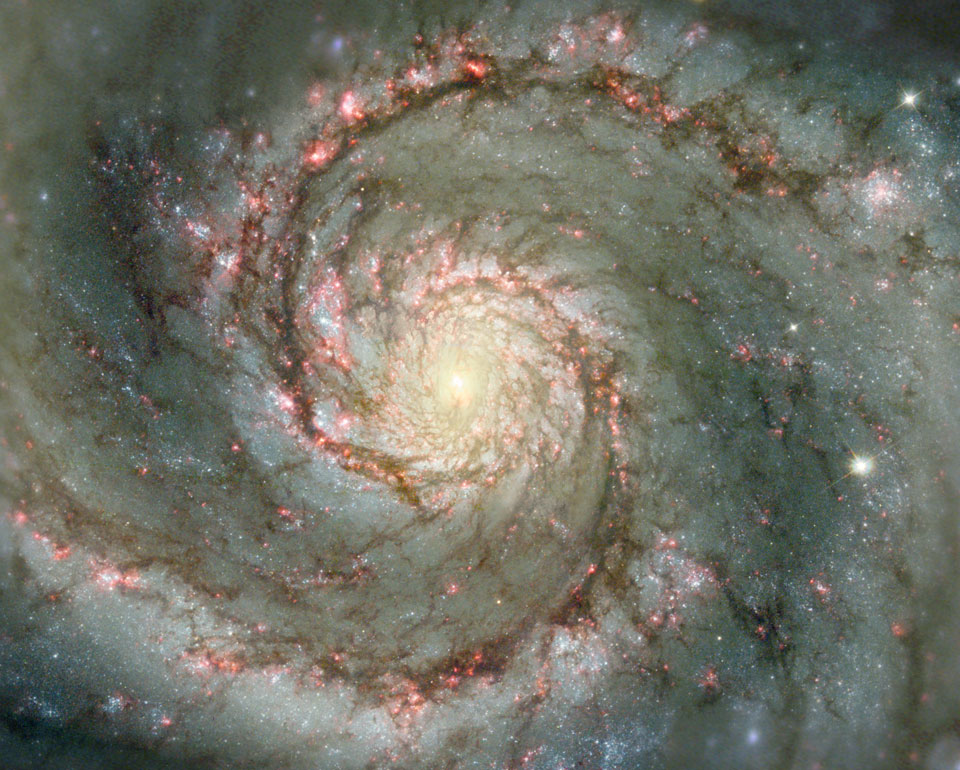 Whirlpool Galaxy Center