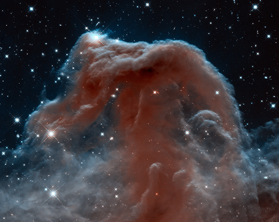La nebulosa Cabeza de Caballo en infrarrojo desde el Hubble