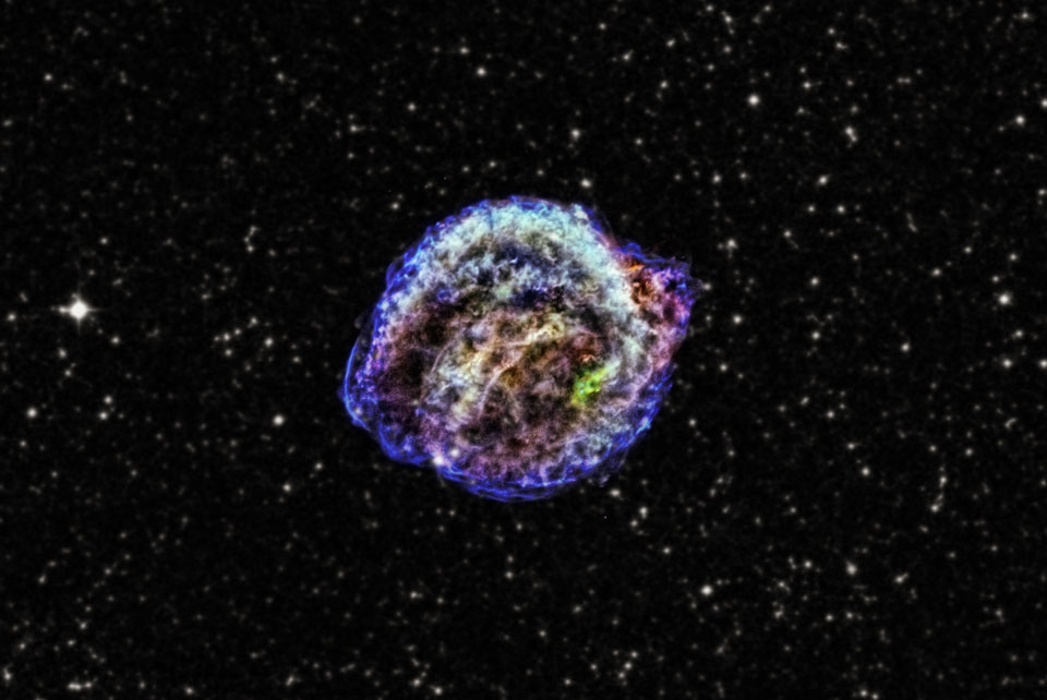 El remanente de la supernova de Kepler en rayos X