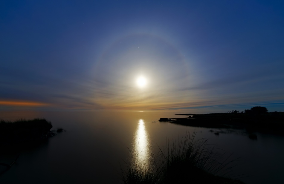 Un halo de súper Luna