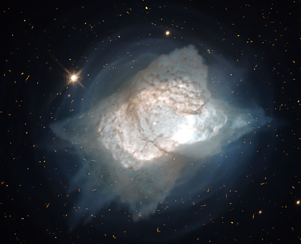 La nebulosa planetaria NGC 7027 desde el Hubble