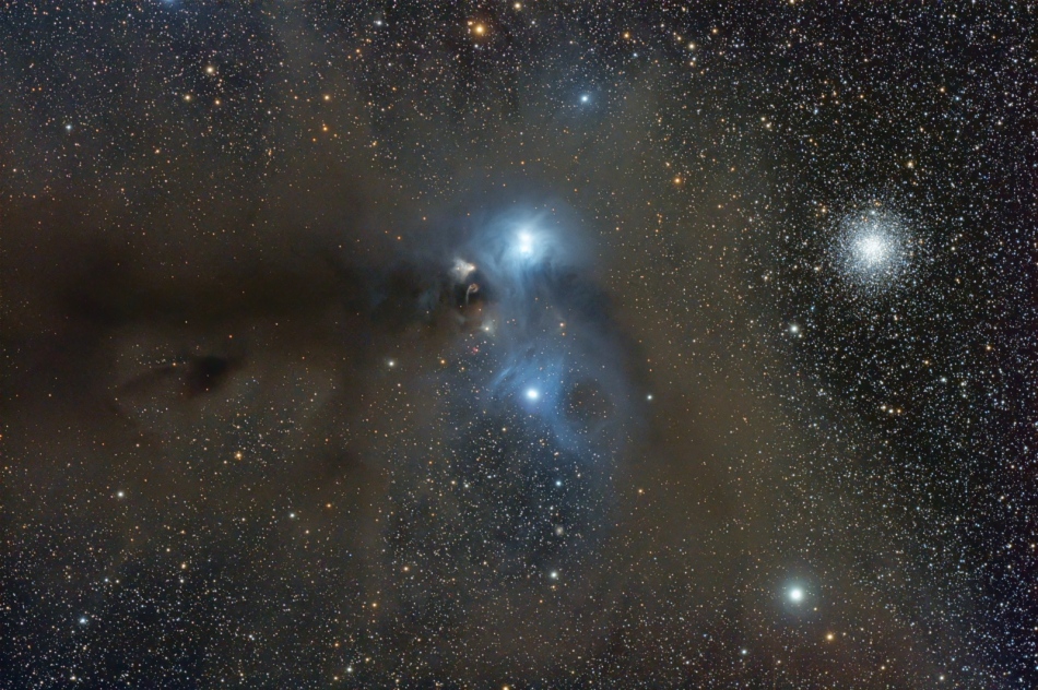 Estrellas y polvo a través de Corona Australis