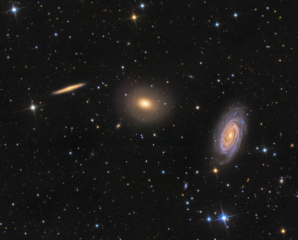 德拉科的三个星系