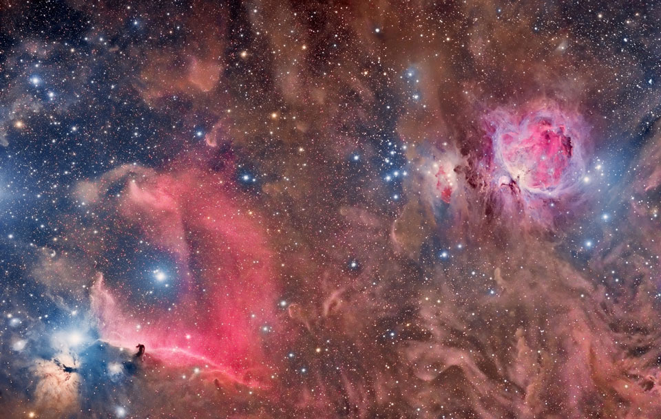 Las nebulosas de Orión y Cabeza de Caballo
