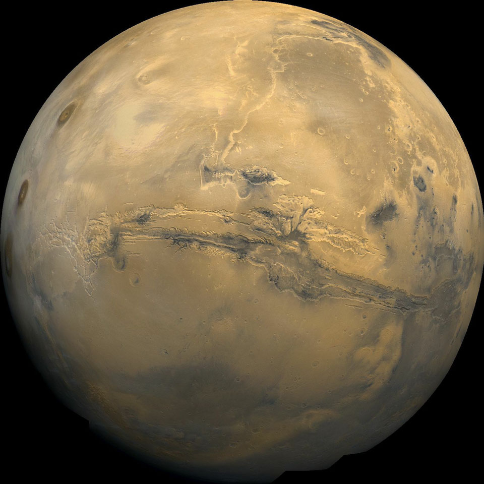 Valles Marineris, el Gran Cañón de Marte