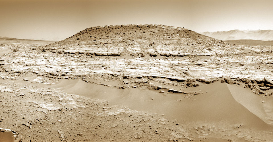 好奇号探测火星上的非凡之山