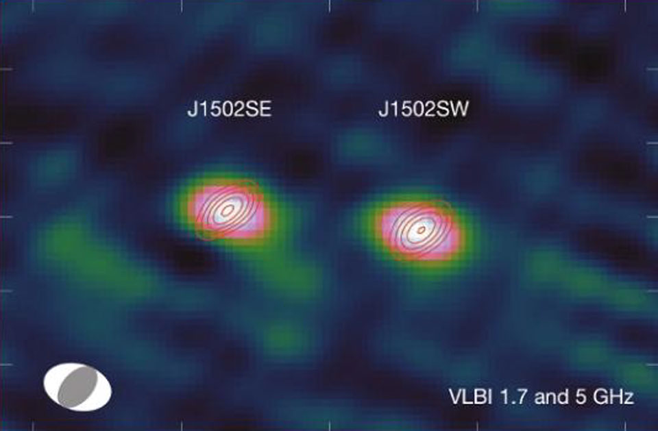 J1502+1115:一个三重黑洞星系