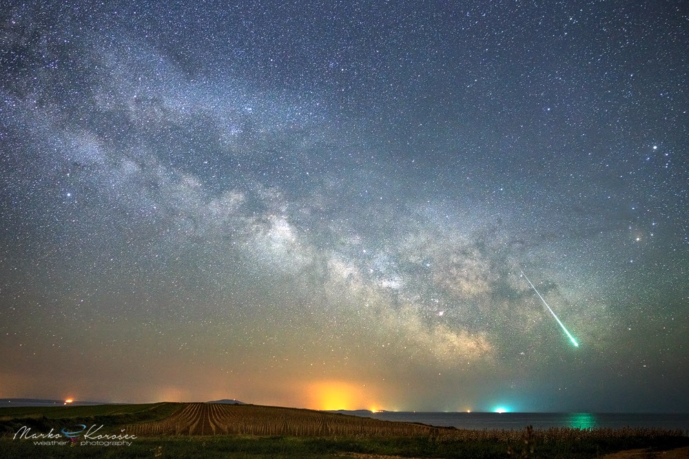 Meteoro en la Vía Láctea