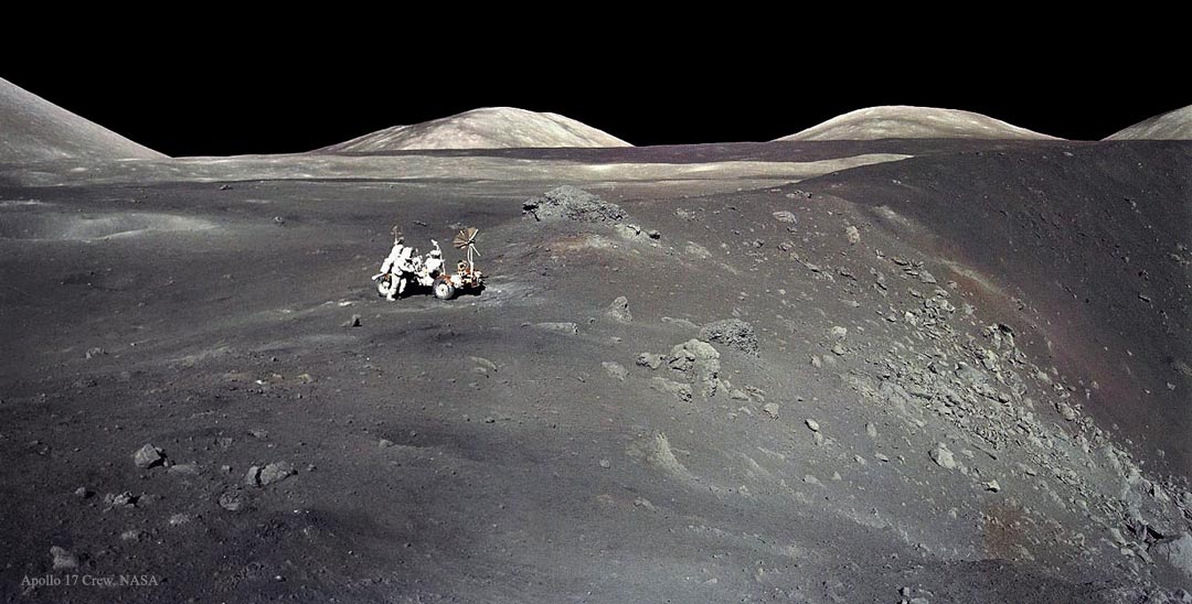 Apollo 17 en el cráter Shorty