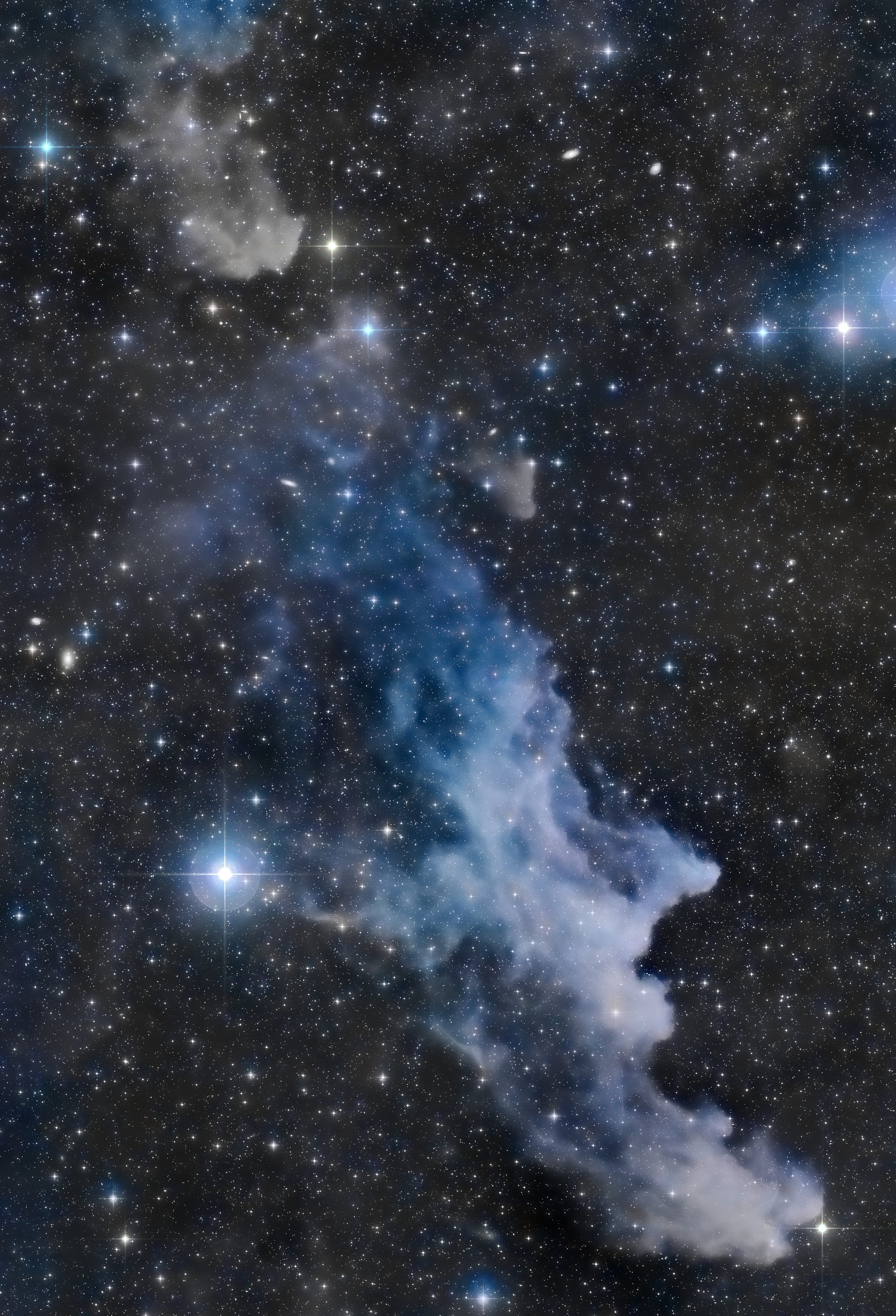 Photograph NASA Space Stars The Witch Head Nebula 8x10 