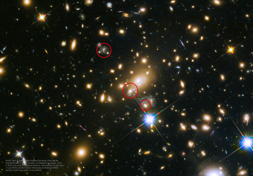 SN Refsdal: la imagen de la primera supernova predicha