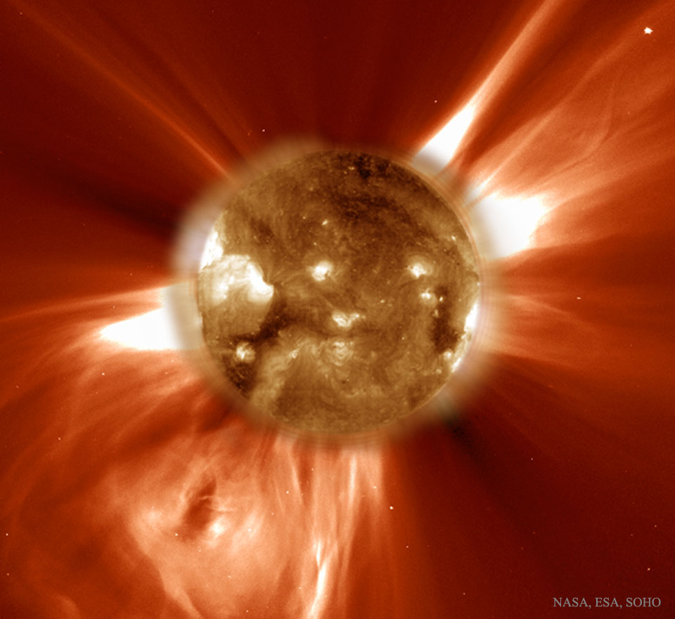 Tormenta solar: una eyección de masa coronal