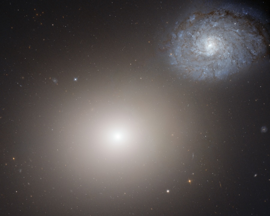 La elíptica M60 y la espiral NGC 4647
