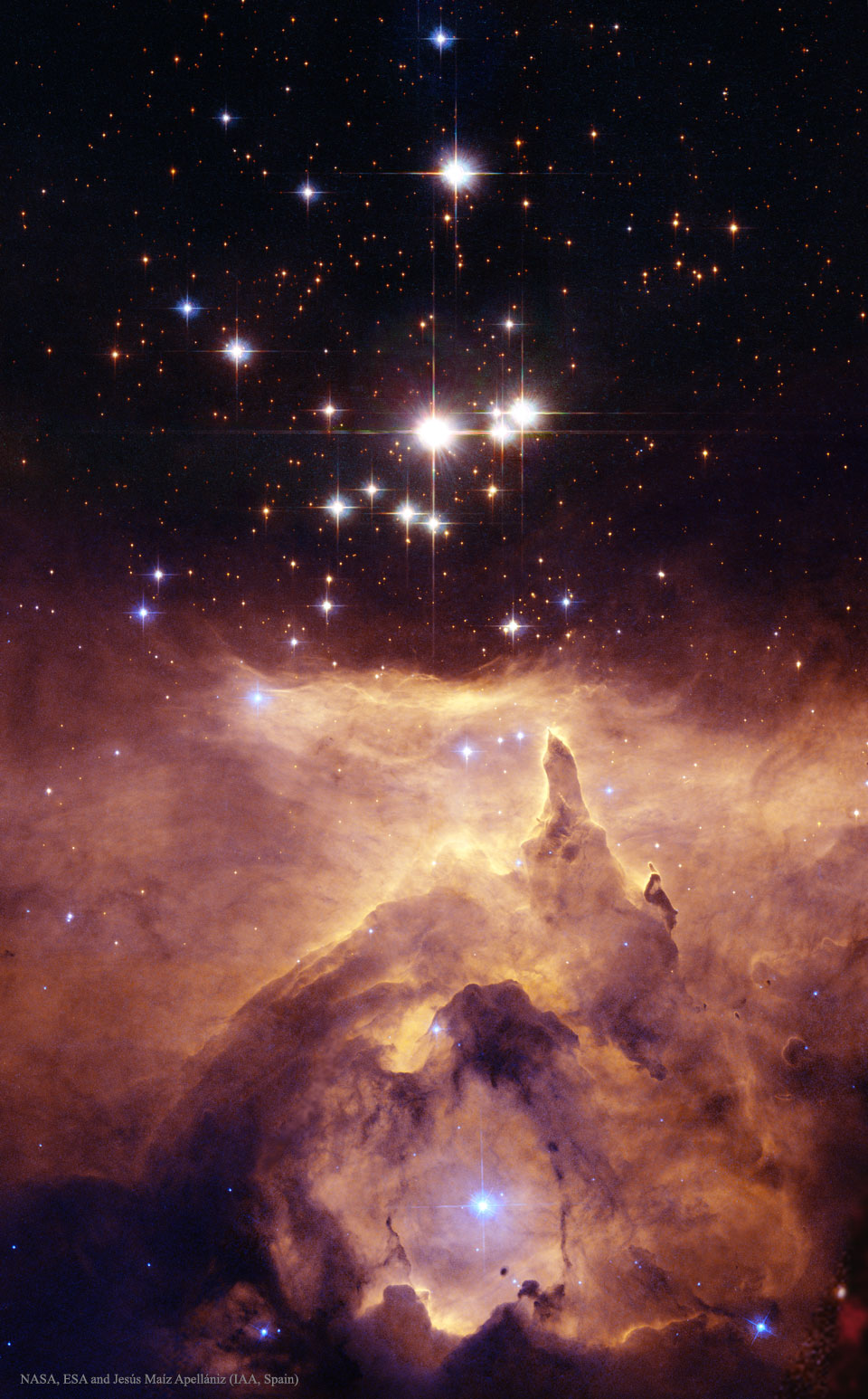 NGC 6357: la catedral de las estrellas masivas