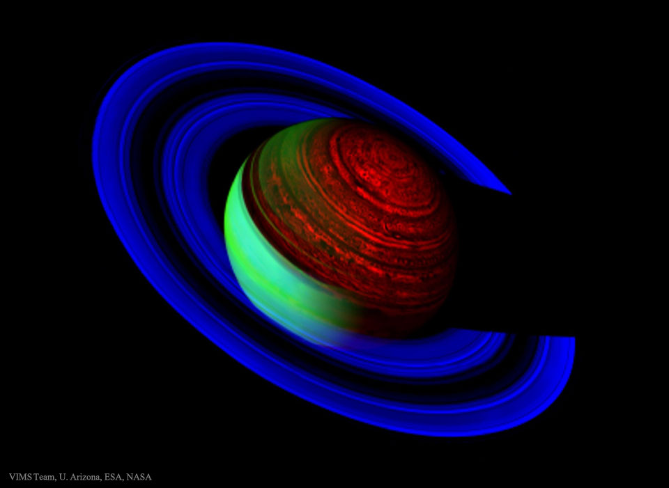 Saturno de neón