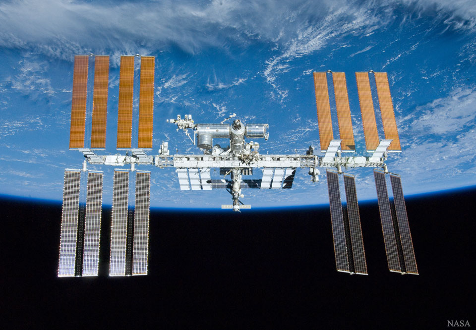 La Estación Espacial Internacional sobre la Tierra