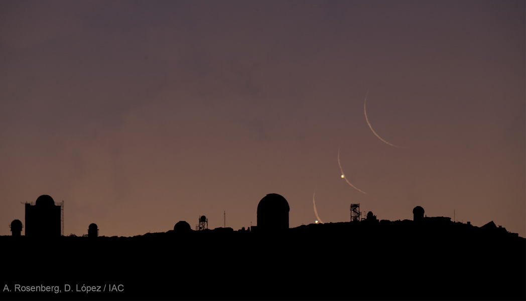 Venus en fase llena y Luna creciente