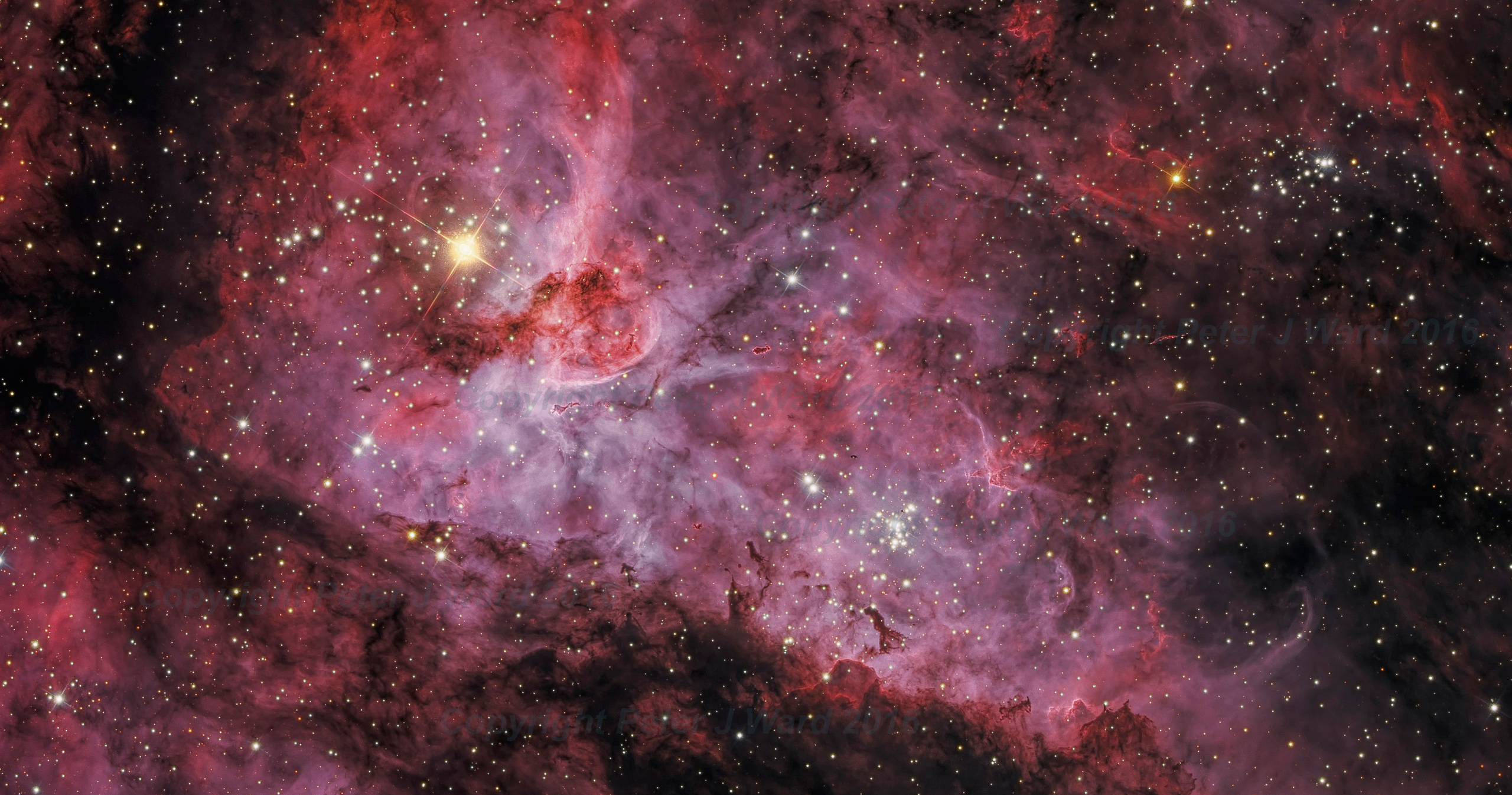 The Great Carina Nebula [2560 × 1346] : r/SpaceFans
