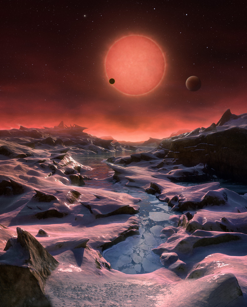 Los tres mundos de TRAPPIST 1